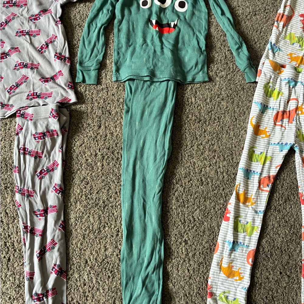 Old Navy Green Monster Kids Pajama Set